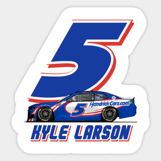 Kyle Larson 5 Champion Sticker